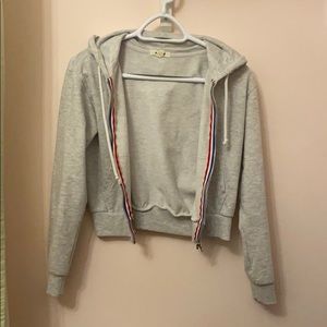 Cropped zip up